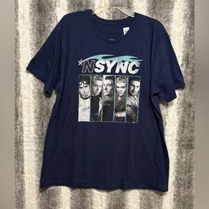 NSYNC Navy Blue Graphic T-Shirt